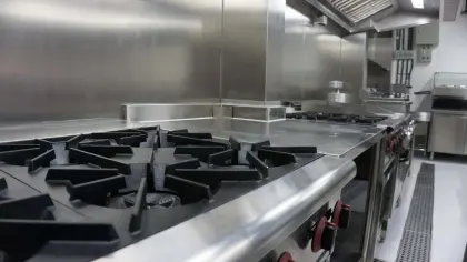 Professional Modular Commercial Kitchen Equipment - Stainless Steel Fabrication