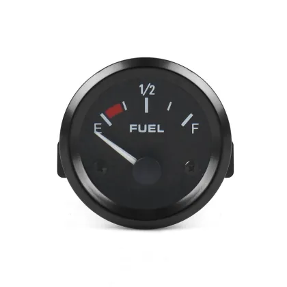 2" Inch 52mm Fuel Level Gauge: Black Sports Fuel Ratio Meter for Auto Racing Cars