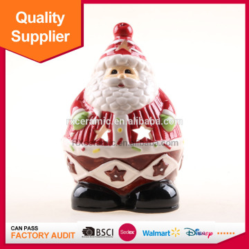 Christmas season gift Hollow Out ceramic candle holder for gift