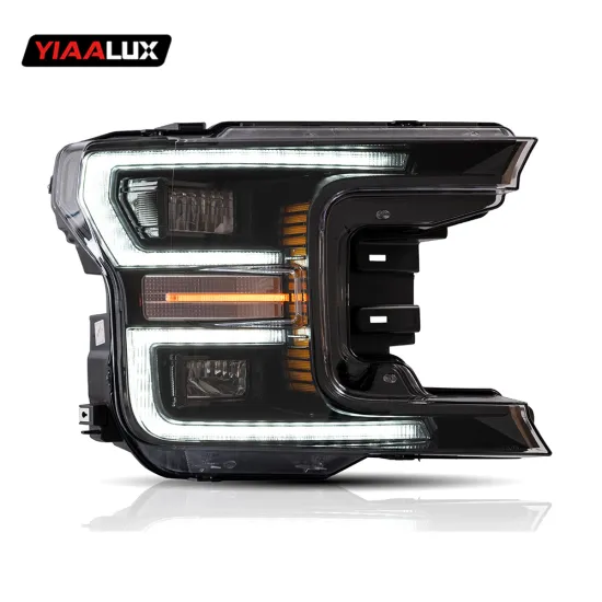 Yiaalux Full LED Headlamp Assembly with Sequential Turn Signals for Ford F150 (2018-2019)