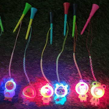 Wholesale Golf Tees: Novelty Design with Cartoon Flashing Pendant, Anti-Loss Rope, and Durable Rubber Top