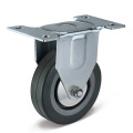 Light Duty Caster with Flat Bottom Fixed Wheel