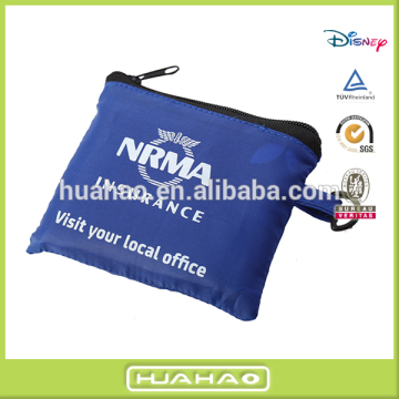 eco new products foldable shopping zipper polyester tote bag