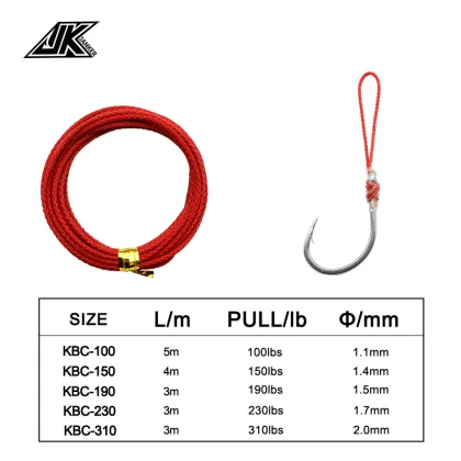 JK KBC Series kV Auxiliary Braided Fishing Line for Ocean Fishing Hooks
