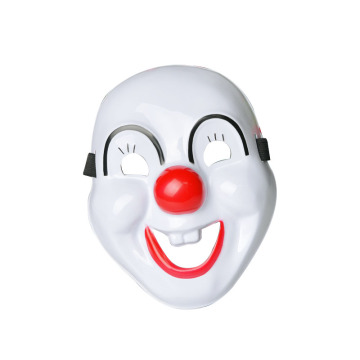 Máscara de festa de PVC de palhaço sorridente e fofo