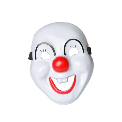 Máscara de festa de PVC de palhaço sorridente e fofo