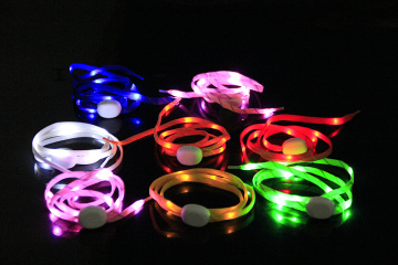 The Length Can Be Customized LED Nylon Flashing Shoelaces
