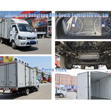 Dongfeng Cargo Truck dengan Sealed Cargo Box