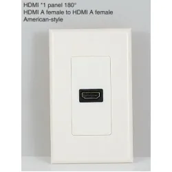 HDMI A Female to HDMI A Female 180° American-Style Cable
