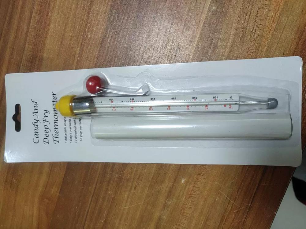 Waterproof Glass Sugar Thermometer for Candy Chocolate