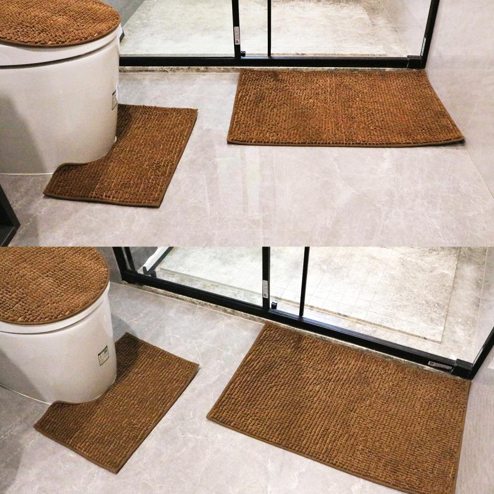 Alfombra de baño de Chenille y alfombra de baño