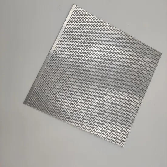 60 Degree Staggered Punched Hole Stainless Steel Mesh Sheet