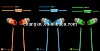 Flashing Light 3.5mm Connectors Novelty EL Headphone