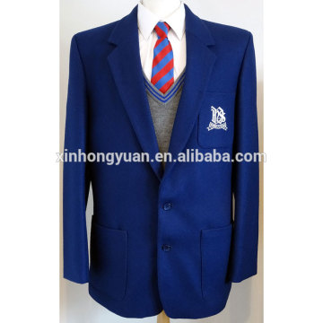 high school uniform designs boys coat suits in blue color