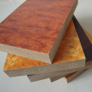 Melamine papan MDF dihadapi putih hangat