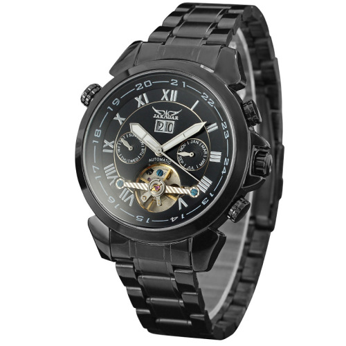 Wholesale fashion 316l stainless steel mens auto-mechanical date window watch