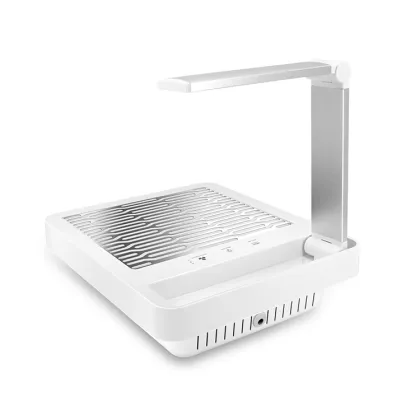 Luxury Nail Tech Dust Collector: Silent Nail Dust Vacuum with Lamp for Acrylic Nails