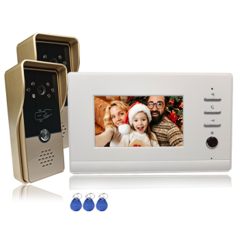 Sistema de intercomunicador de teléfono de videos de video de video con desbloqueo RFID para villas