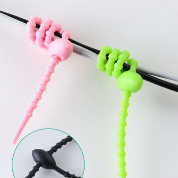 Mountable Silicone PVC Cable Tie, Nylon 66, Removable Lock, 3x120