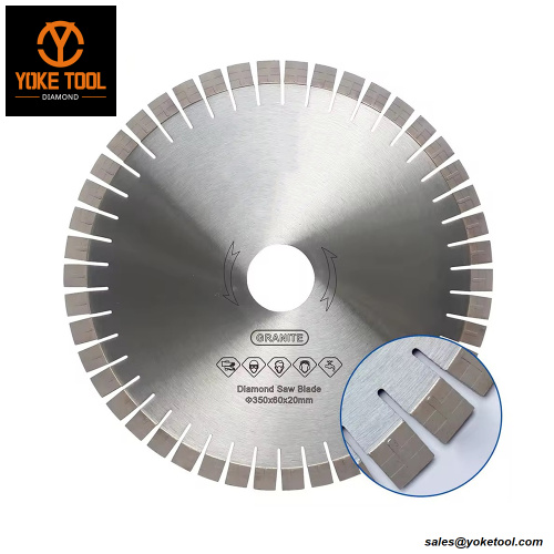 ISO 603 Granite Diamond Saw Blade láser soldado 350x60x20 mm