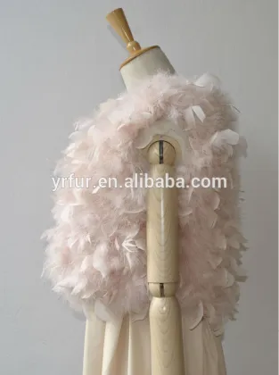 YR354 Customize Lovely Turkey Feather Vest