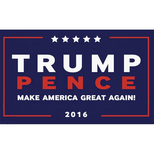 Printed polyester Trump 2020 banner flags