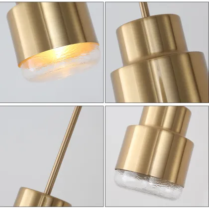 Golden Kitchen Island Pendant Lights - Modern LED Ceiling Hang Lights
