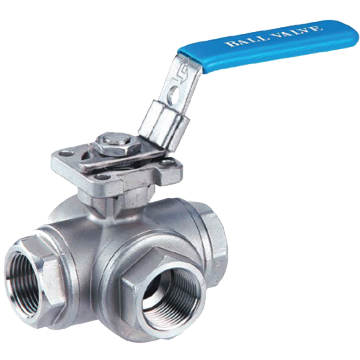 COVNA 1.5 Inch 3-Way Low Torque Stainless Steel Manual Ball Valve with Locking Handle: High-Quality Plumbing Solution