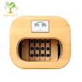 Cabine de sauna a vapor de madeira para fisioterapia para os pés