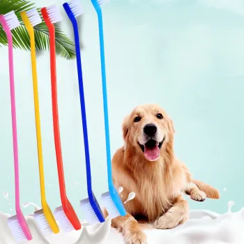Wholesale Dual-Head Pet Toothbrush for Dogs and Cats