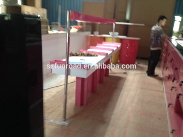 Pure Pink Nail Table manicure tables with acrylic sink