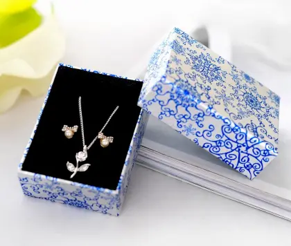 Chinese Style Decorative Silver Pendant Jewelry Box