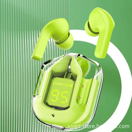 BT30 Transparent Digital TWS Bluetooth Headphones with Heavy Bass and Copper Ring Horn