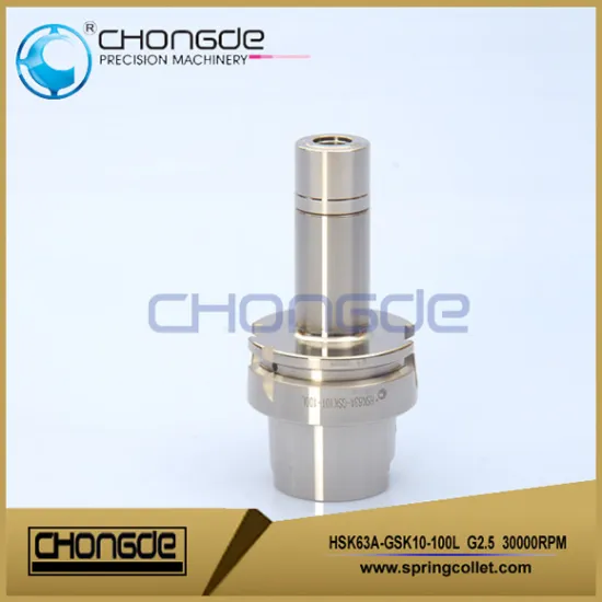 High Precision HSK Shank GSK Collet Chuck HSK63A-GSK10-100L