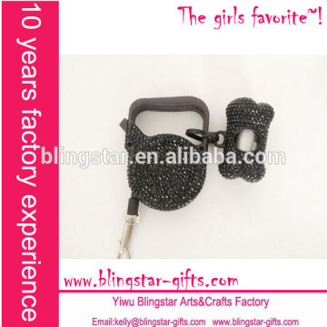 retractable dog leash with pet poop bag dispenser