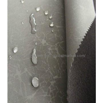 Stretch waterproof and breathable softshell laminated TPU fabric