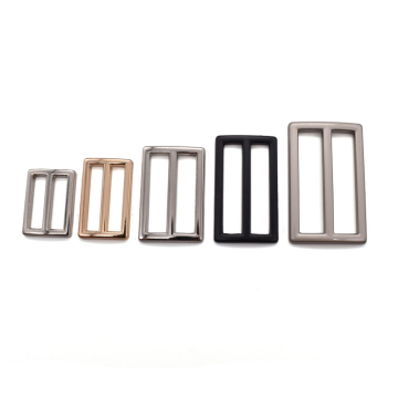 Adjustable Brass Slider Hooks with Strap Loop for Clothing and Bra Buckle