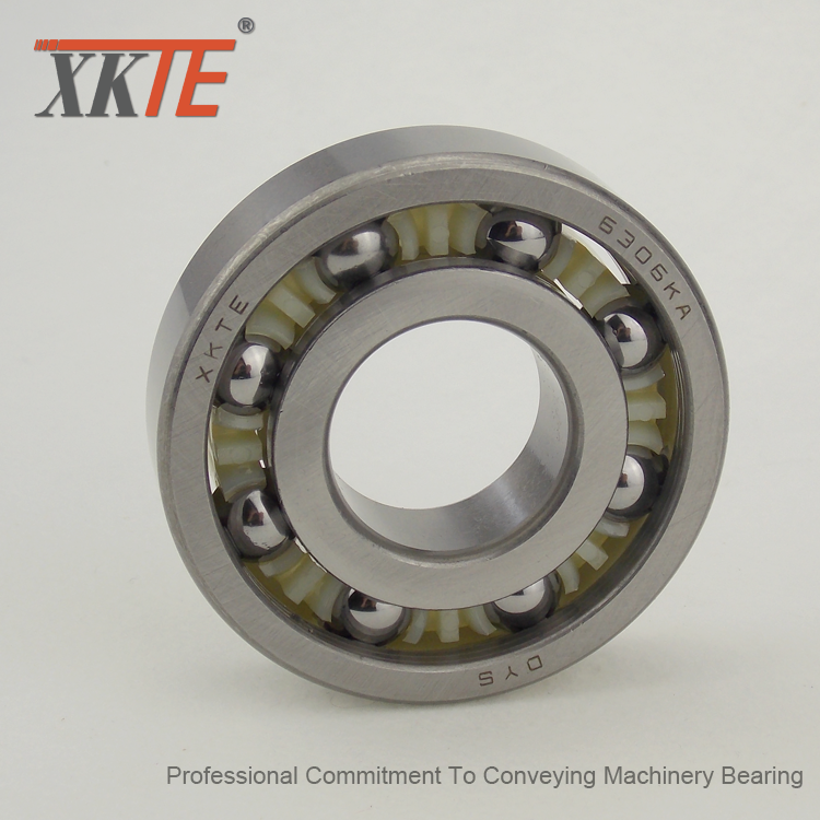 PA66-GF25 Cage Bearing For Bulk Conveyor Idler Roller