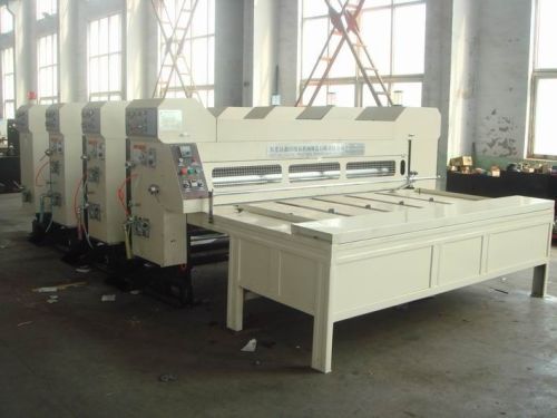 Chrome Surface Grinding Chain Feeding Four-color Flexo Printing Slotting Carton Machinery