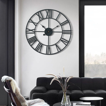 Nordic Retro Wrought Iron Wall Clock - Hot Sale Roman Numeral Home Decoration