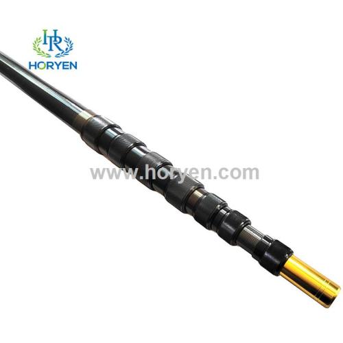 Telescopic Tube Section lock carbon fiber extension pole telescoping rod Factory