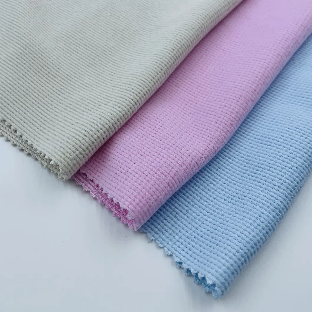 วาฟเฟิล DTY สแปนเด็กซ์แข็งคุณภาพสูงพร้อมแปรงถักผ้าสำหรับตัดเย็บเสื้อผ้า