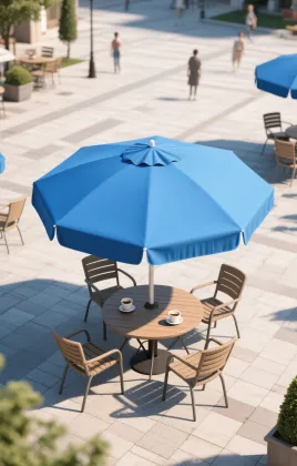 Customized umbrellas with company logo