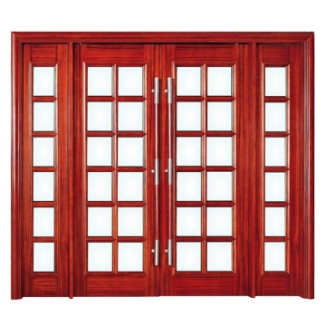 Hot Sale Red massief houten frame schuifdeur