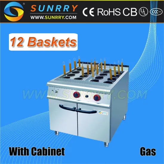 Multi-functional gas 12 baskets industrial pasta drying maker machine for sale for restaurant