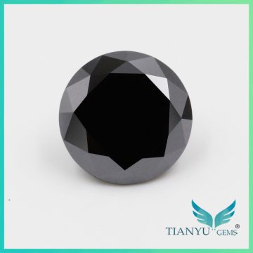 Factory wholesale cheap round cut black moissanite diamond price per carat