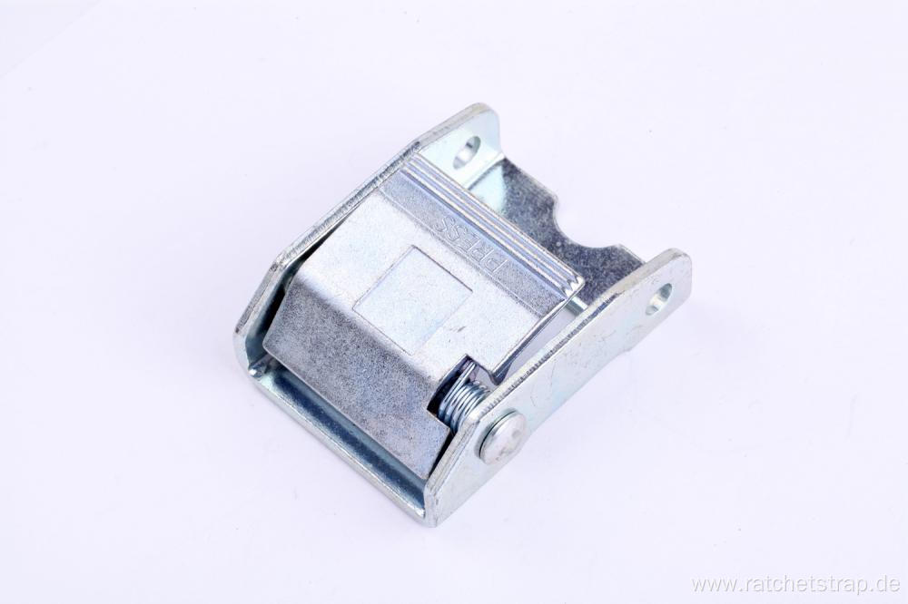 Shiny White Zinc Plated 38MM Heavy Duty Cam Strap Locking Buckle