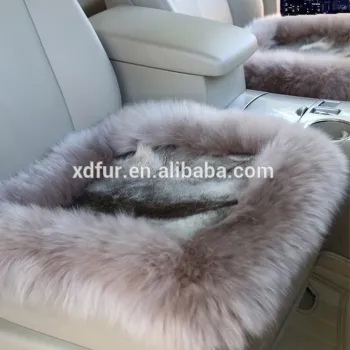 Latest Fashion universal type High-low wool Sheepskin Car Seat cushion