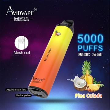 AVIDVAPE Rechargeable Disposable 5% 5000 Puffs