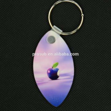 double side printable oval key chain